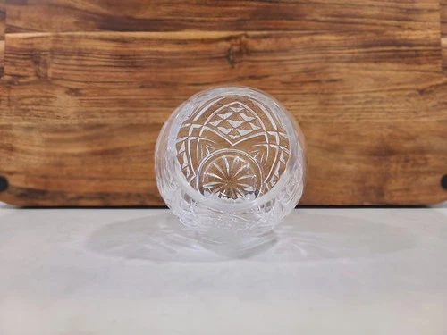 Lead Crystal 24% Footed Rose/Posy Bowl - Pineapple Pattern - photo 4