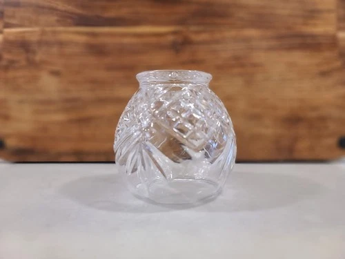 Lead Crystal 24% Footed Rose/Posy Bowl - Pineapple Pattern - photo 5