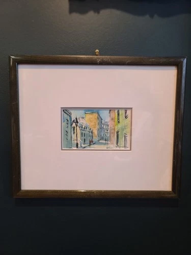 Yvan Genest Signed Watercolor Paris Street Scenes Pair - photo 5