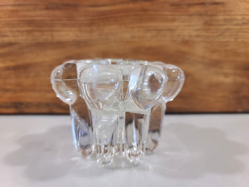 Vintage Reims France Glass Candle Holders - Set of 2 - photo 2