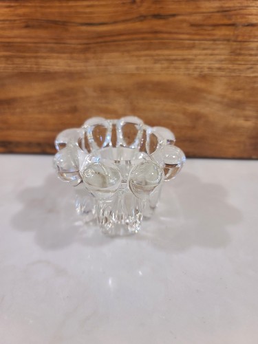 Vintage Reims France Glass Candle Holders - Set of 2 - photo 3