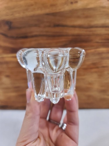 Vintage Reims France Glass Candle Holders - Set of 2 - photo 4