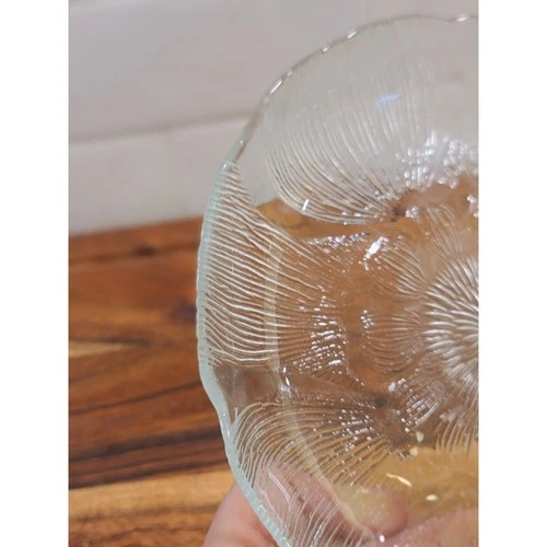 12 Arcoroc France Fleur Glass Salad Plates - 7.5" - photo 5