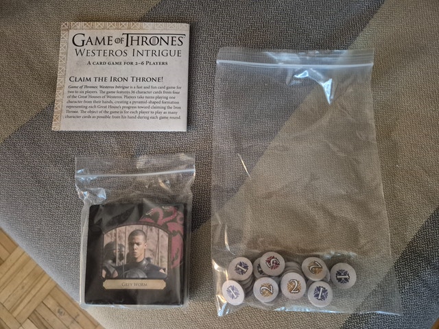 Game of Thrones Westeros Intrigue Card Game - photo 2