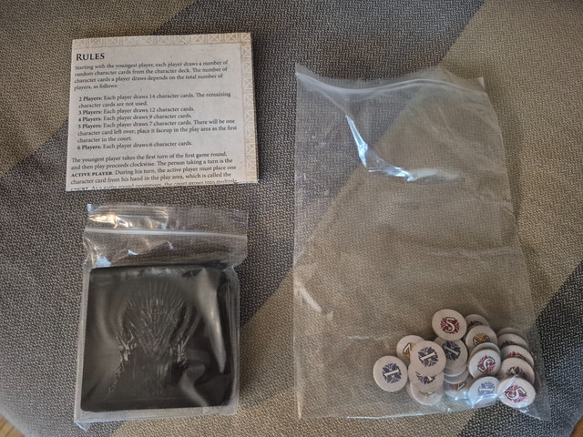 Game of Thrones Westeros Intrigue Card Game - photo 3