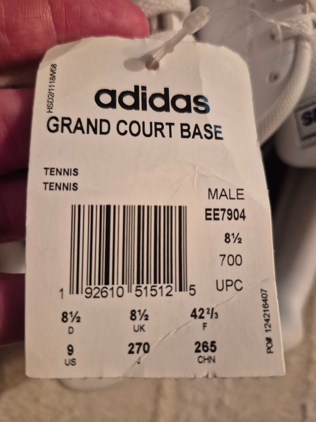 Adidas Grand Court Base Tennis Sneakers size 9 Men's - BRAND NEW - photo 2