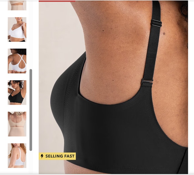 Shapermint Essentials Smoothing Comfort Wireless Bra - Black 2XL - photo 2