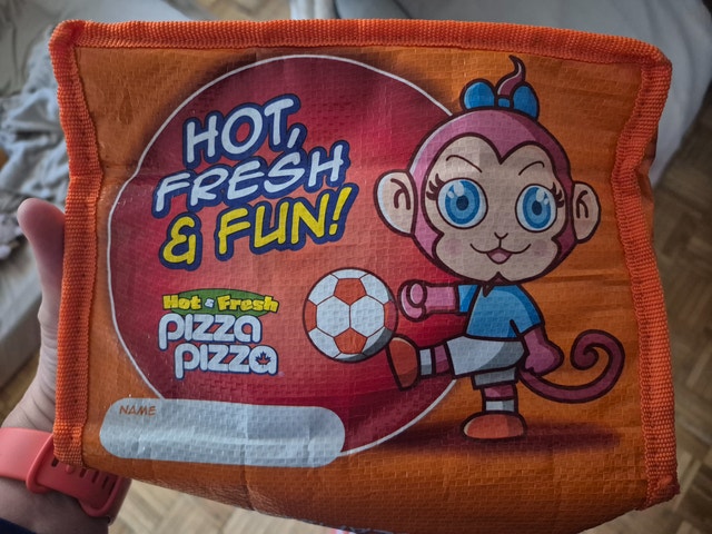 BRAND NEW Pizza Pizza Insulated Lunch Bag - Retro!