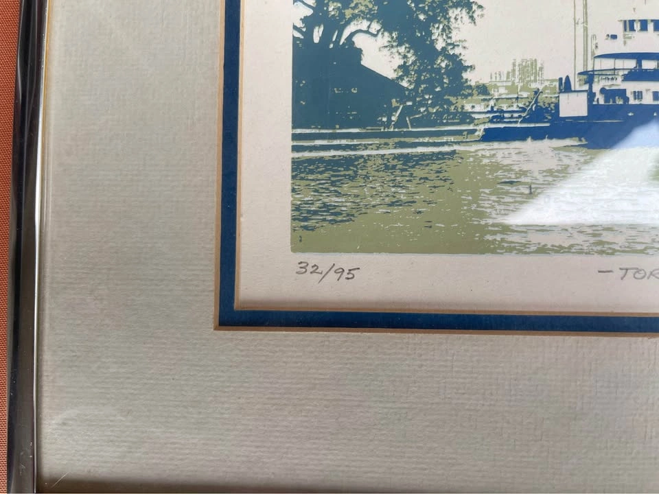 Mervyn Scoble Signed Toronto Art - Island Ferry & Beaches - photo 3