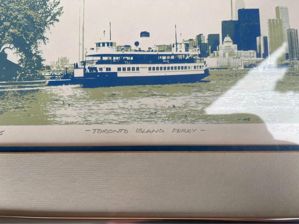 Mervyn Scoble Signed Art - toronto ferry - photo 5