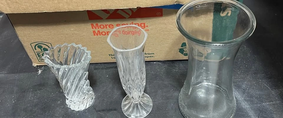 Multi shape and colour Vases and oil and vinegar set - photo 4