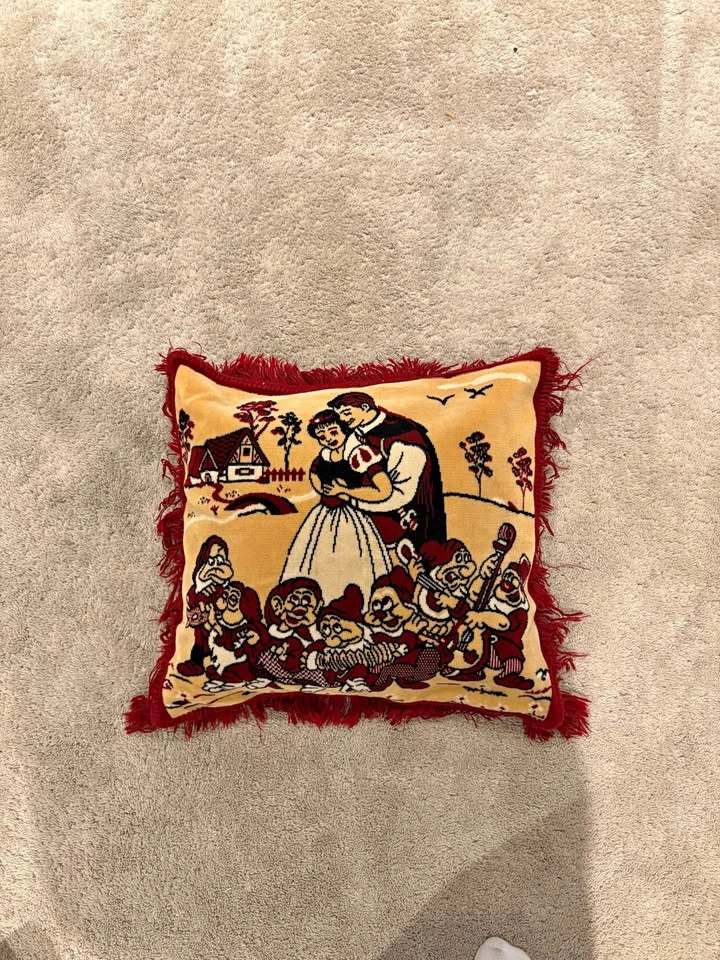 Vintage 90s Disney Snow White Pillow