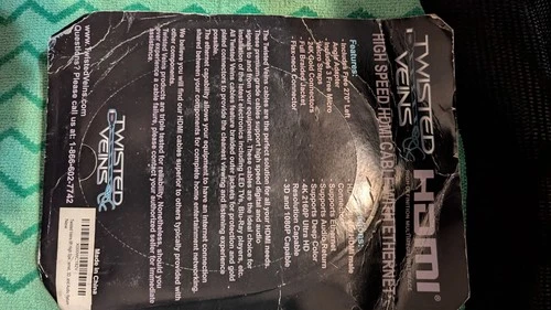 Set of THREE 6’ Twisted Veins HDMI Cables - photo 2