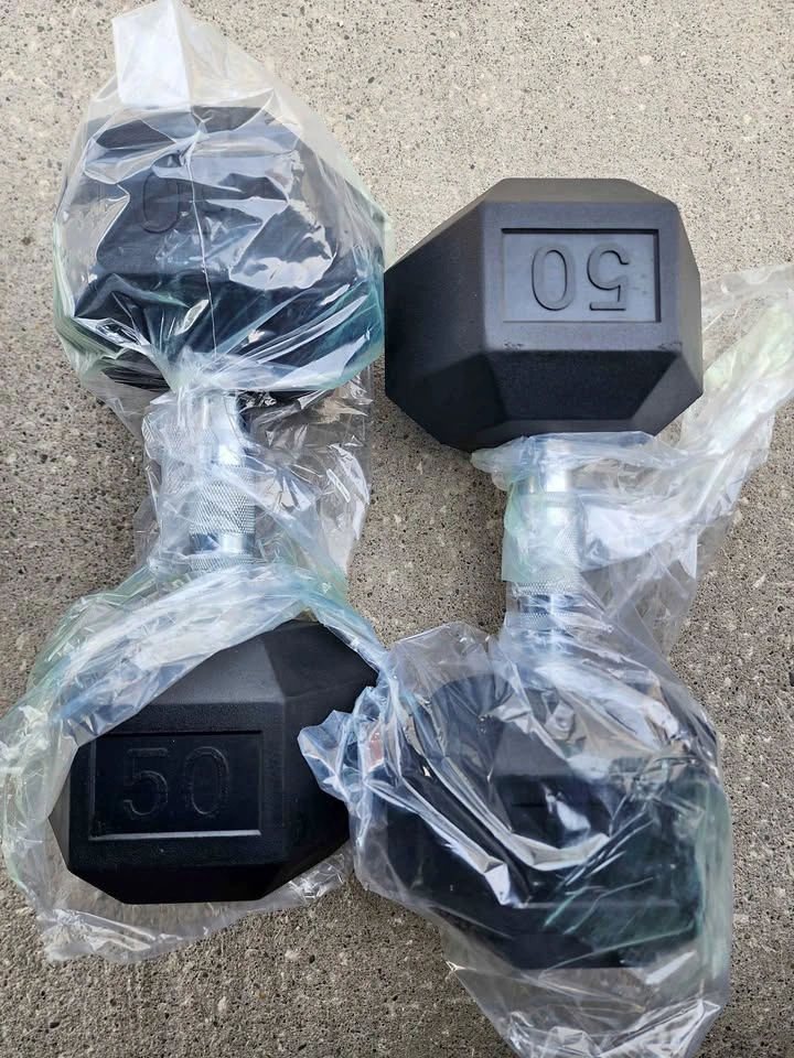 50lb Hex Dumbbell Pair - Free Delivery North York/Vaughan