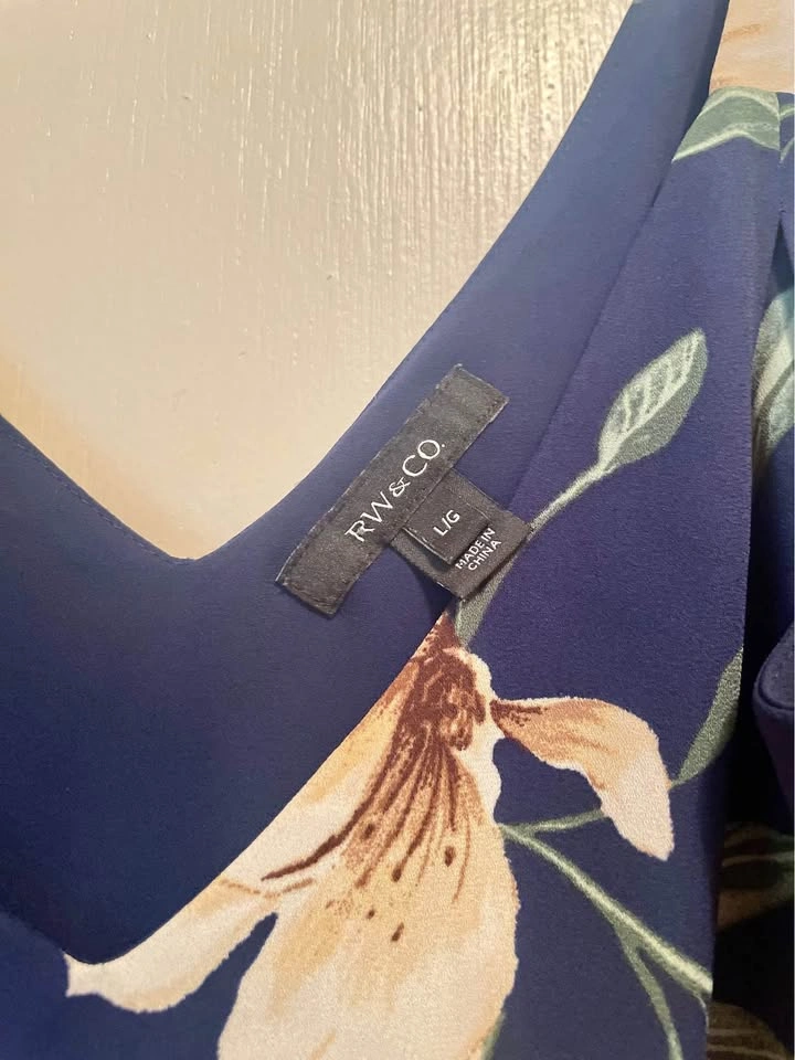 RW&CO. Floral Tank Top - Size Large - photo 2