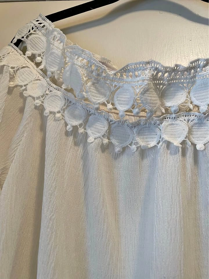 Bishop + Young Off-Shoulder Top - White, Size S