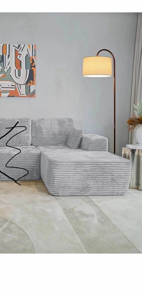 New Light Grey Chaise