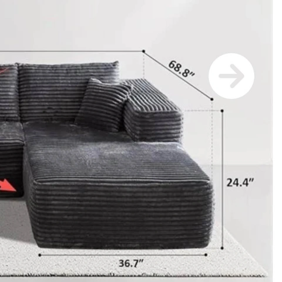 New Light Grey Chaise - photo 5