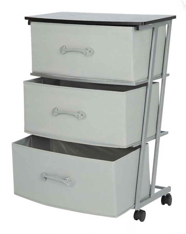 MainStays 3-Drawer Wide Fabric Cart - photo 4