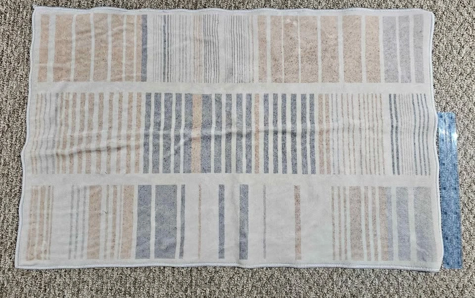 Striped Mat with Neutral Colors