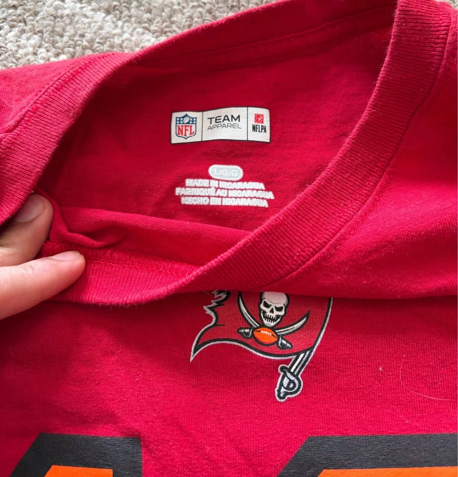 Tom Brady Buccaneers Shirt Large NFL Team Apparel #12 - photo 3