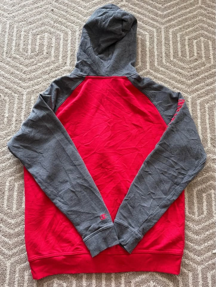 Indiana Wesleyan IWU Hoodie Large Red Gray Full Zip Embroidered - photo 2