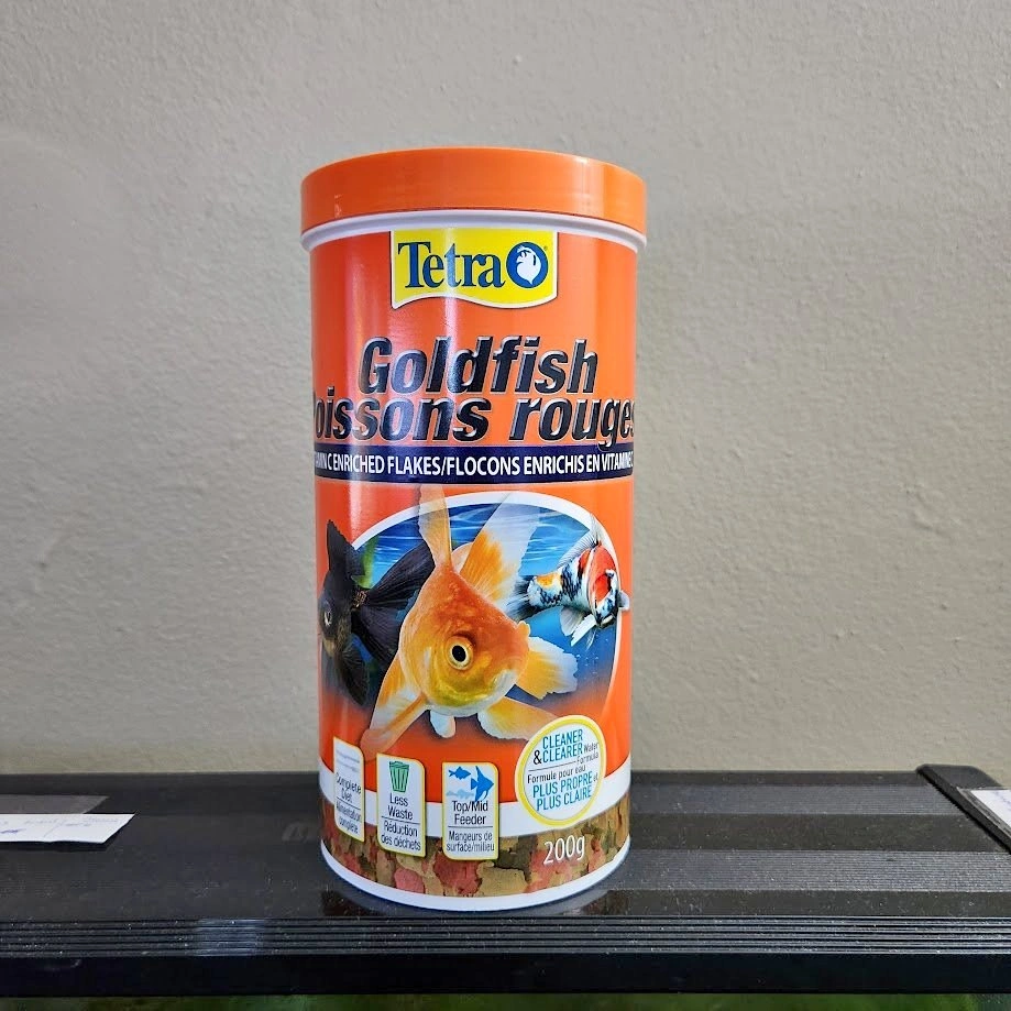Tetra Goldfish Flake Fish Food - Half Full Container