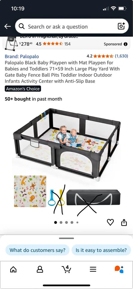 Baby Playpen large 71×59inch with Mat