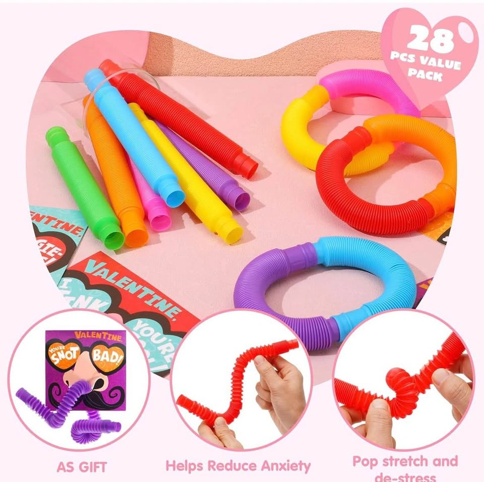 28 Packs Nose Picking Valentines Cards with Pop Tubes - photo 4