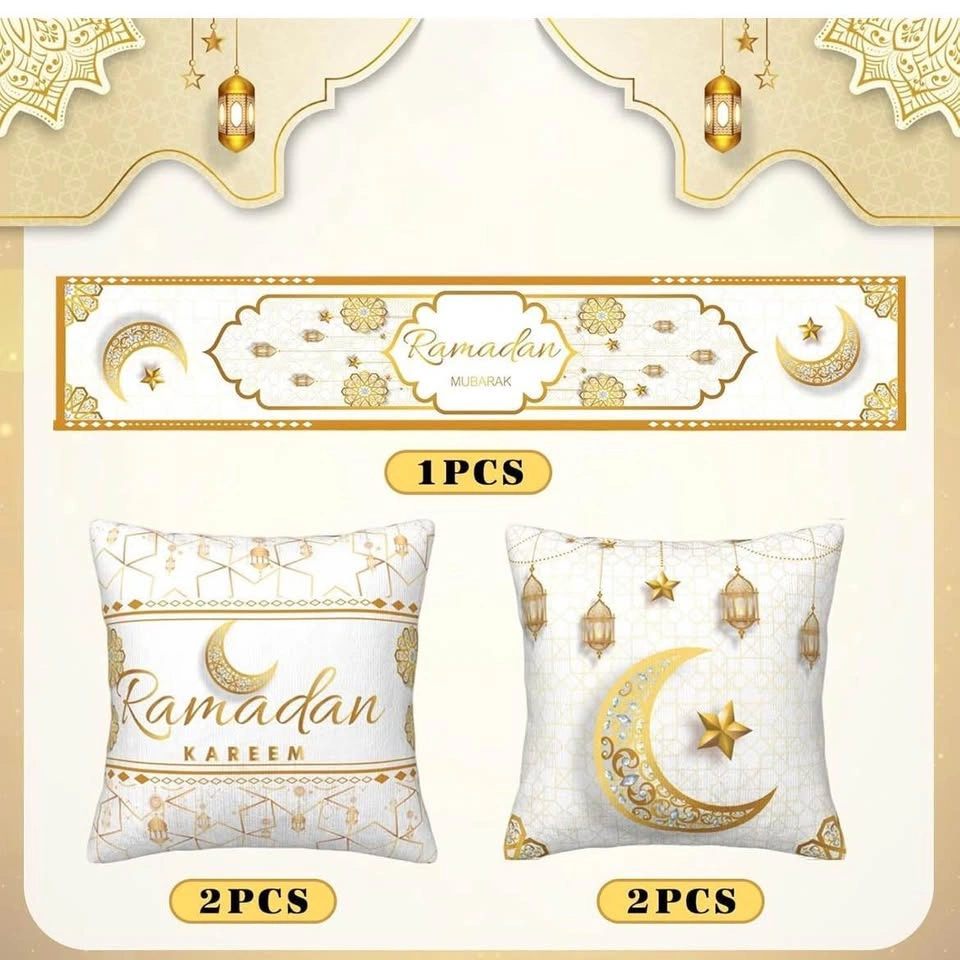 NEW 5pc Ramadan Decorations & Eid Mubarak Table Runner - photo 2