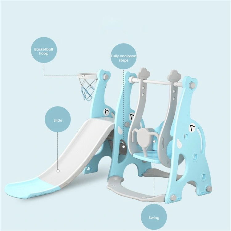 NEW 3-in-1 Slide and Swing Set with Basketball Hoop - photo 2