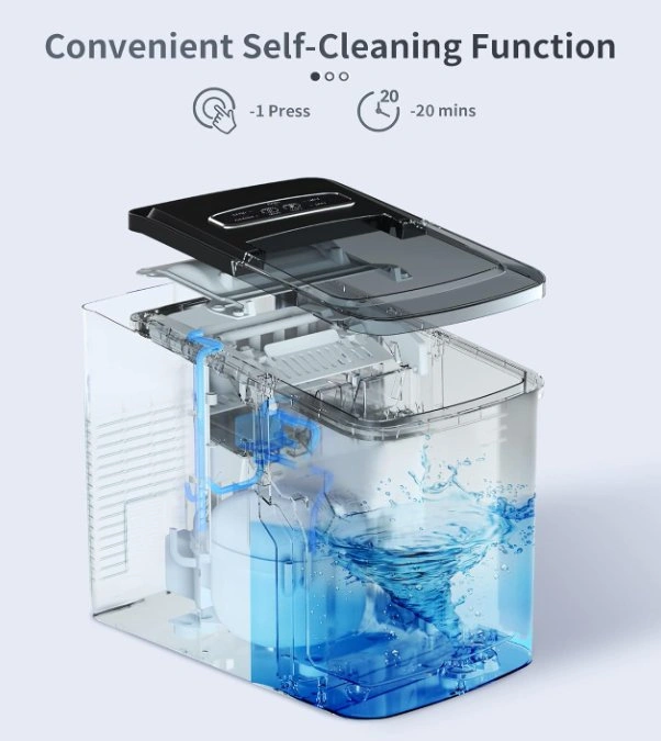NEW Portable Ice Maker Countertop, Self-Cleaning Ice Maker - photo 4
