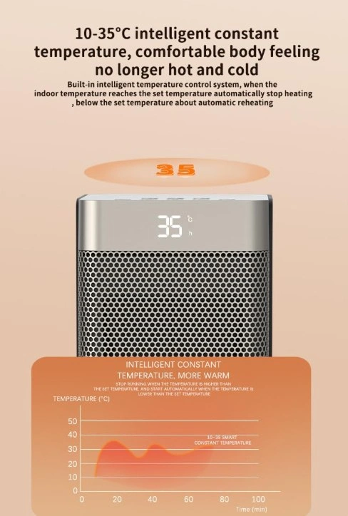 NEW Electric Tower Space Heater, 3D Flame, LED Screen, 1500W - photo 5