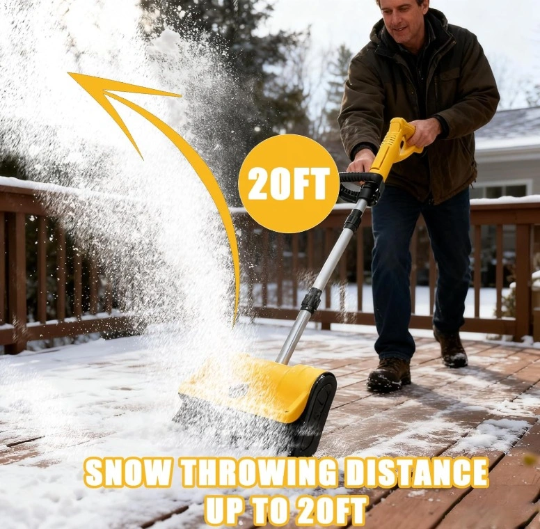 New 12" Cordless Snow Blower/Shovel, 20V, w/ Directional Plate - photo 2