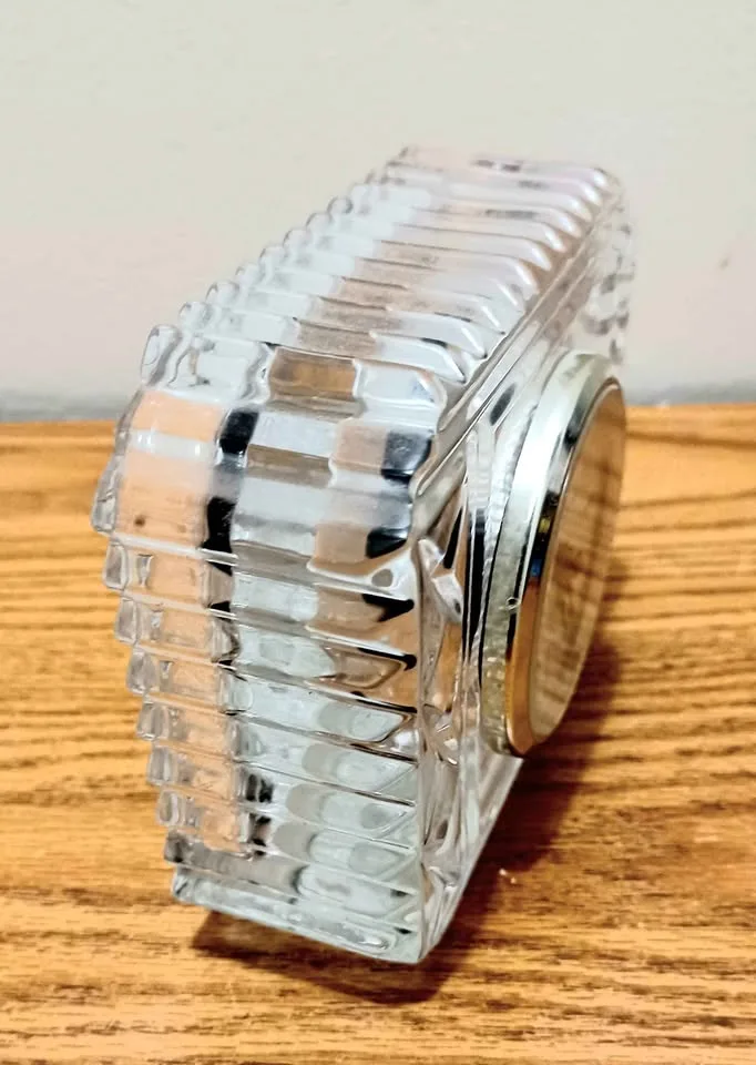 Vtg. Royal Doulton Crystal Clock image indicator(4)