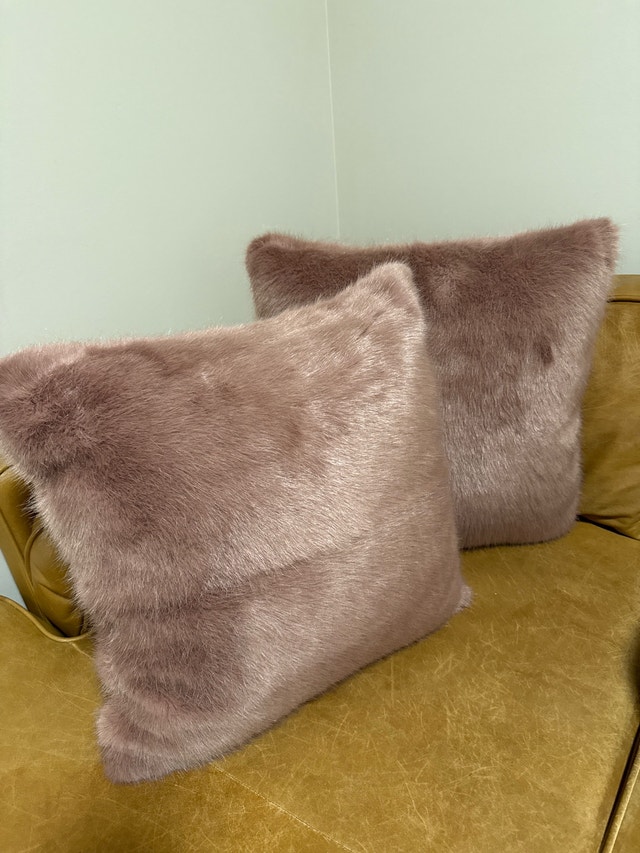 Faux Fur Accent Pillows