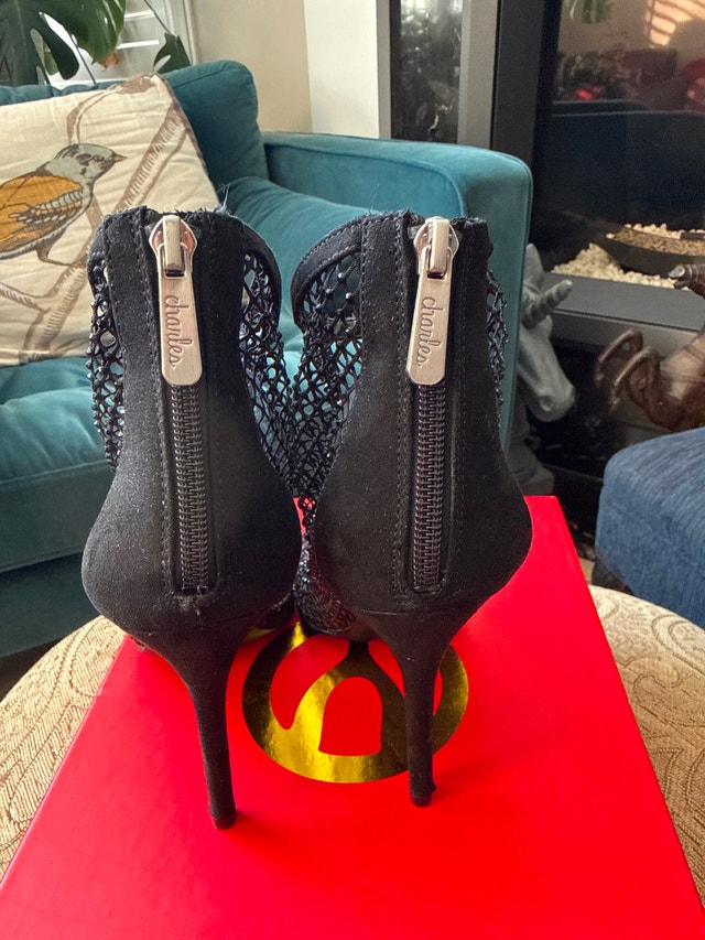 Crystal Mesh High Heels - photo 3
