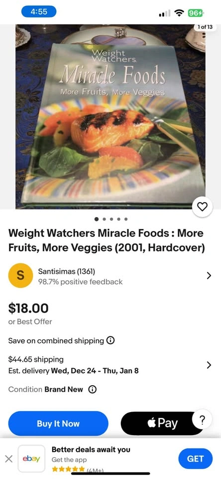 Weight Watchers Miracle Foods: More Fruits, More Veggies Hardcov - photo 2