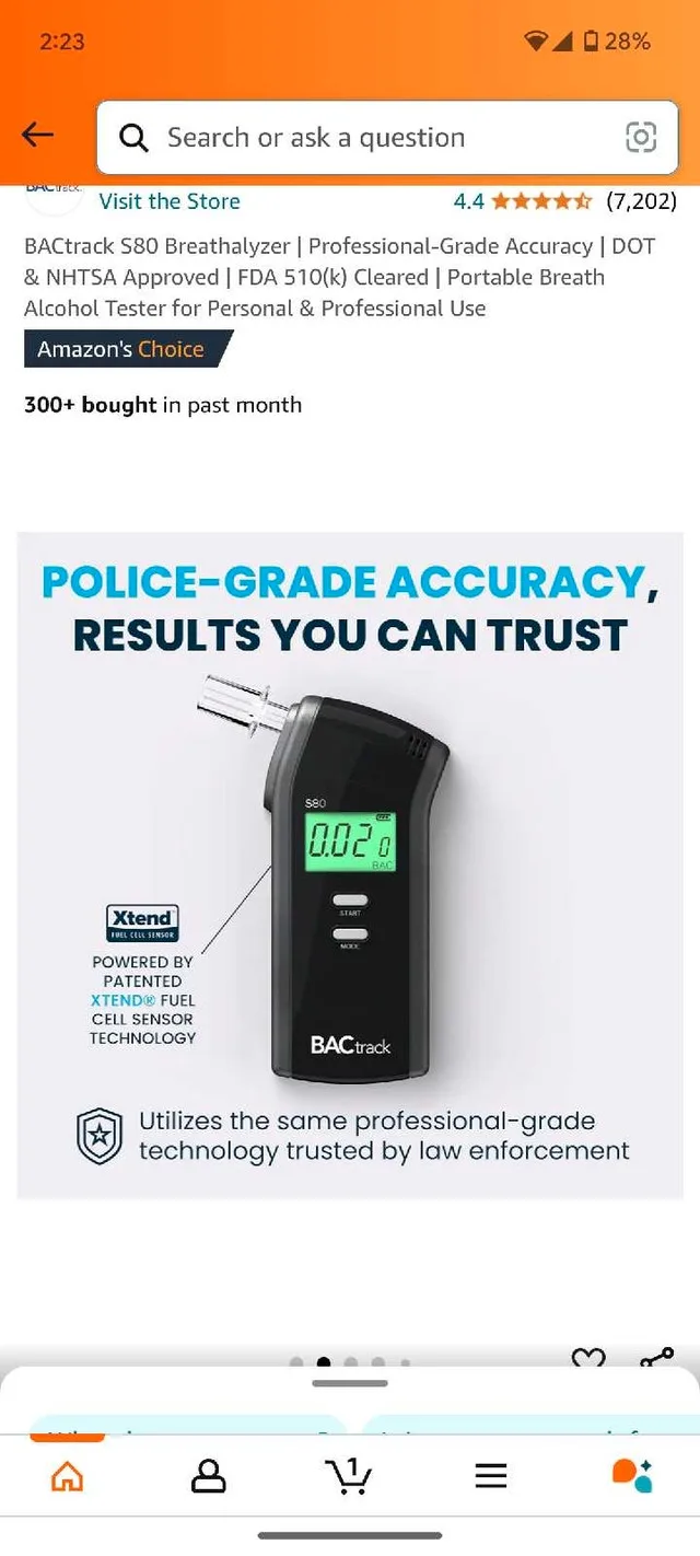 BAC TRACK S80 Breathalyzer image indicator(8)