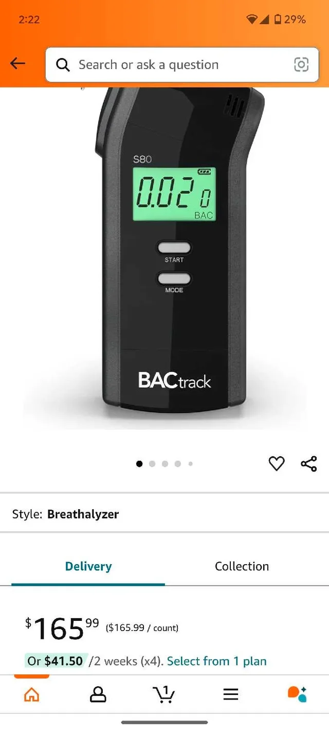 BAC TRACK S80 Breathalyzer image indicator(9)