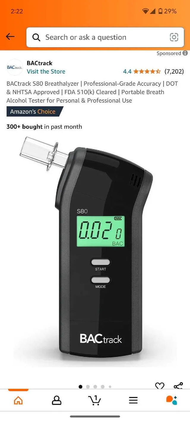 BAC TRACK S80 Breathalyzer image indicator(10)