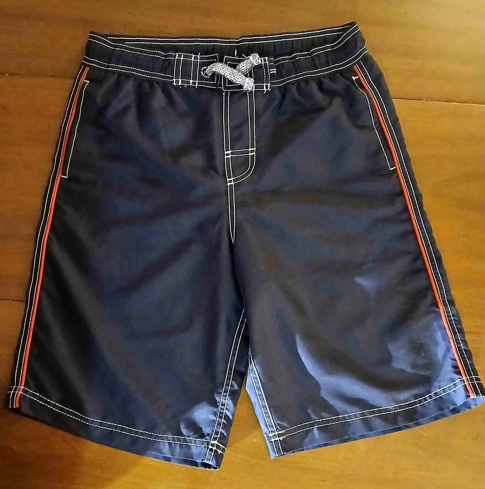 Nautica Navy Blue Swim Trunks - Boys Size L (14/16)