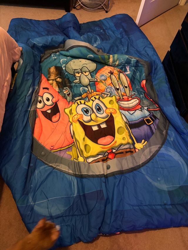 Unused Spongebob Twin Bed Duvet