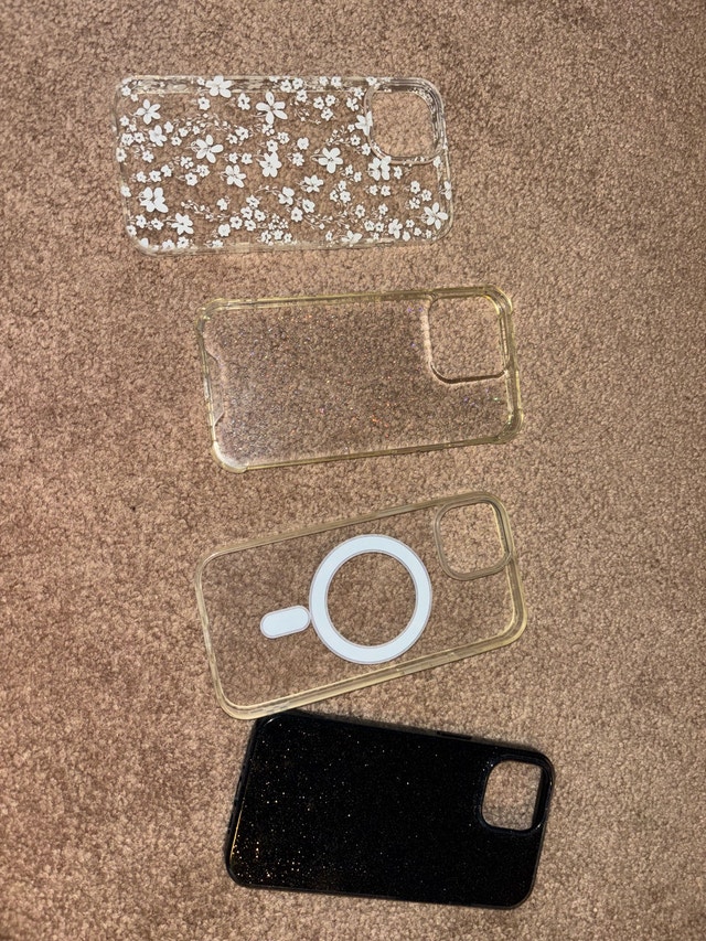 4 iPhone 15 Cases: Clear Magnetic, Floral, Sparkle