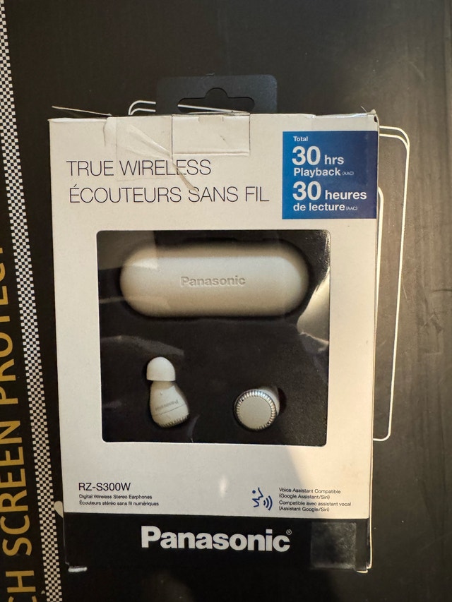 Panasonic RZ-S300W True Wireless Earbuds – 30hr Battery
