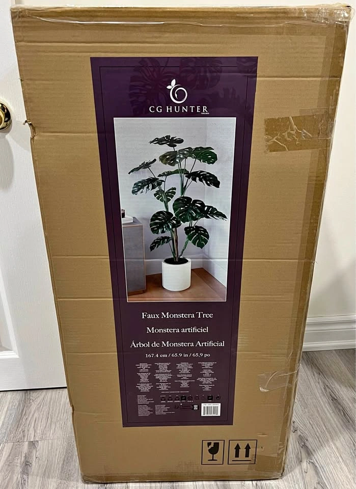 Artificial Monstera Tree 65” - New