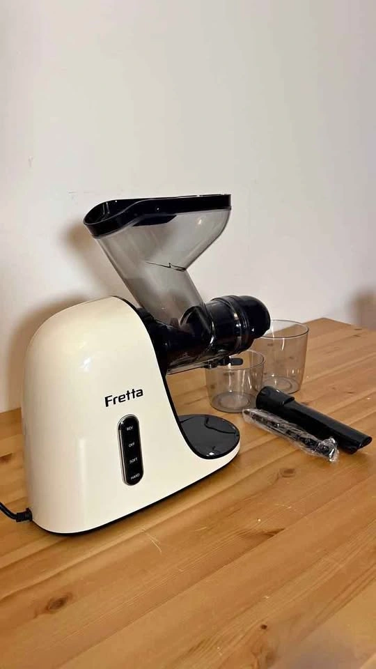 Fretta Cold Press Slow Masticating Juicer, New