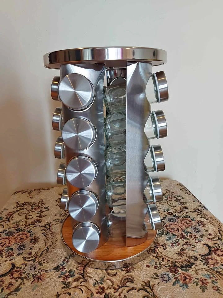 New England Stories Revolving Spice Rack Set