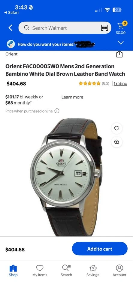 Orient Brown Leather Watch - photo 4