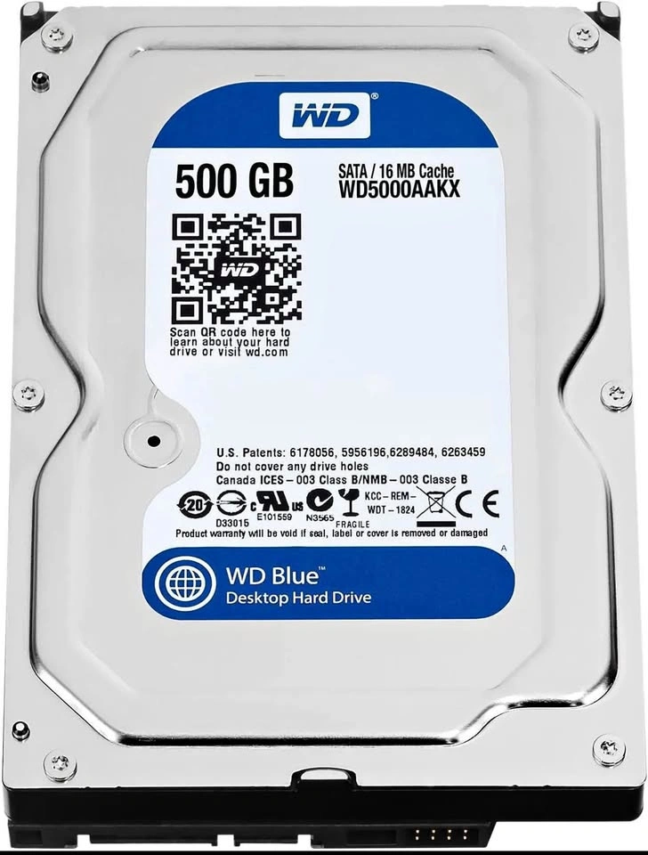 WD 500GB 3.5” Harddrive in mint condition.